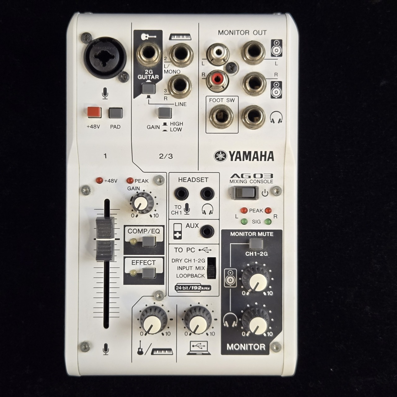 【きょう】【美品】YAMAHA AG03 ウェブキャスティングミキサー YAMAHA AG03 - ウェブキャスティングミキサー【現物画像】（中古