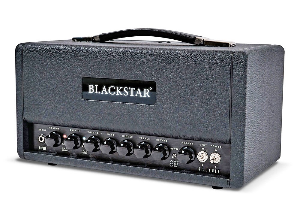 Blackstar St.James 50 6L6 Head Black + St.James 212VOC Black 