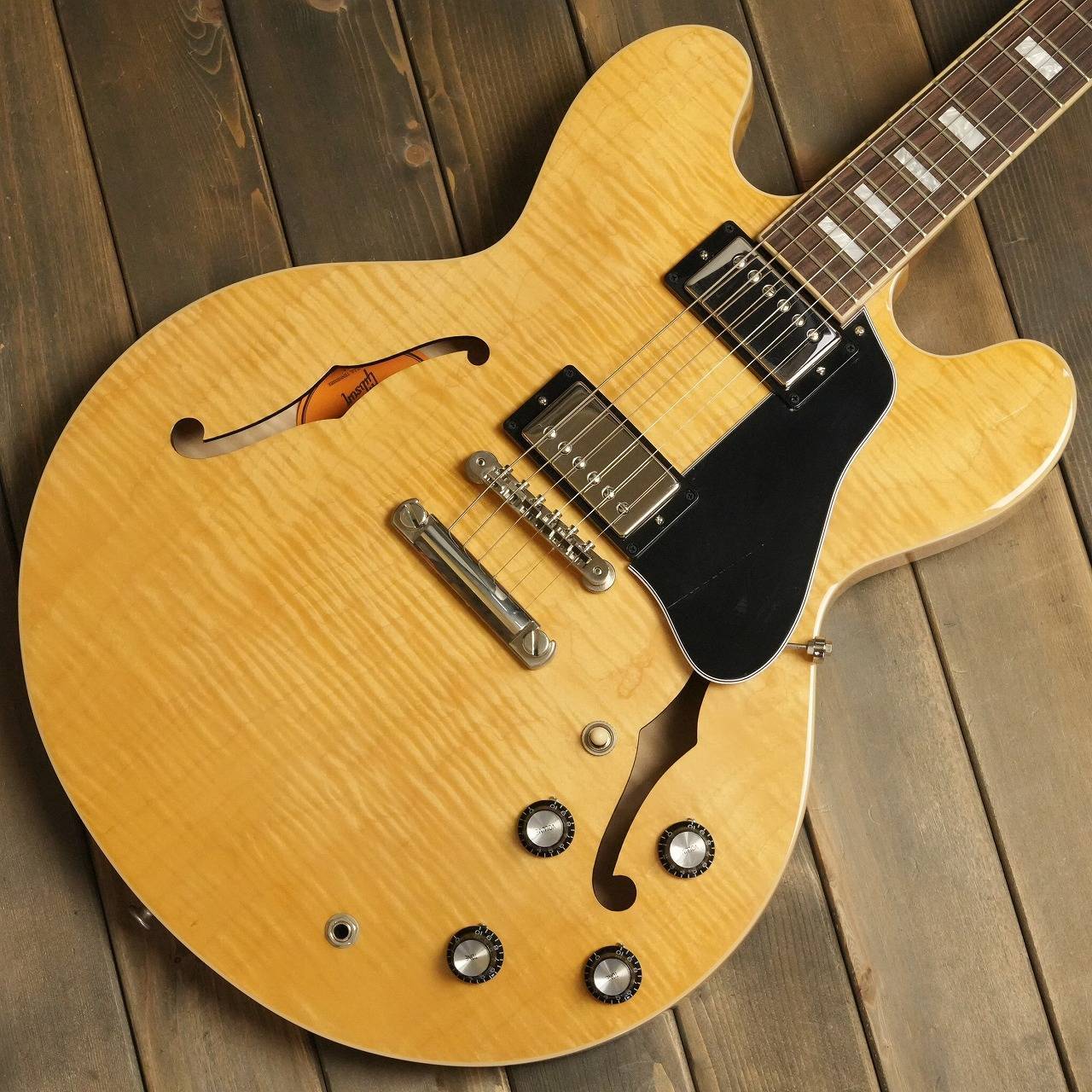 Gibson ES-335 Figured Antique Natural セミアコギター（新品/送料