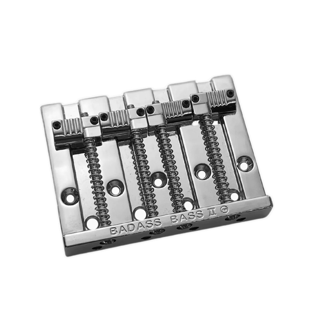 ALLPARTS BB-3342-010 Leo Quan Badass Bass II 4-String Bass Bridge Grooved Saddles Chrome ベースブリッジ