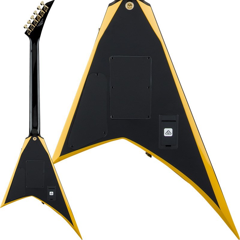 Jackson X Series Rhoads RRX24 (Black with Yellow Bevels/Laurel