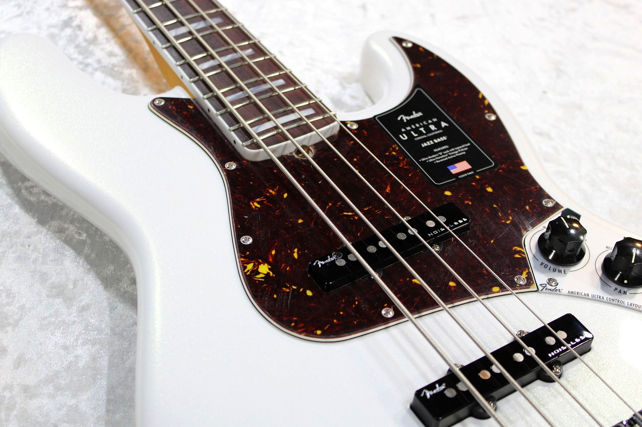 Fender USA American Ultra Jazz Bass -Arctic Pearl/Rosewood 