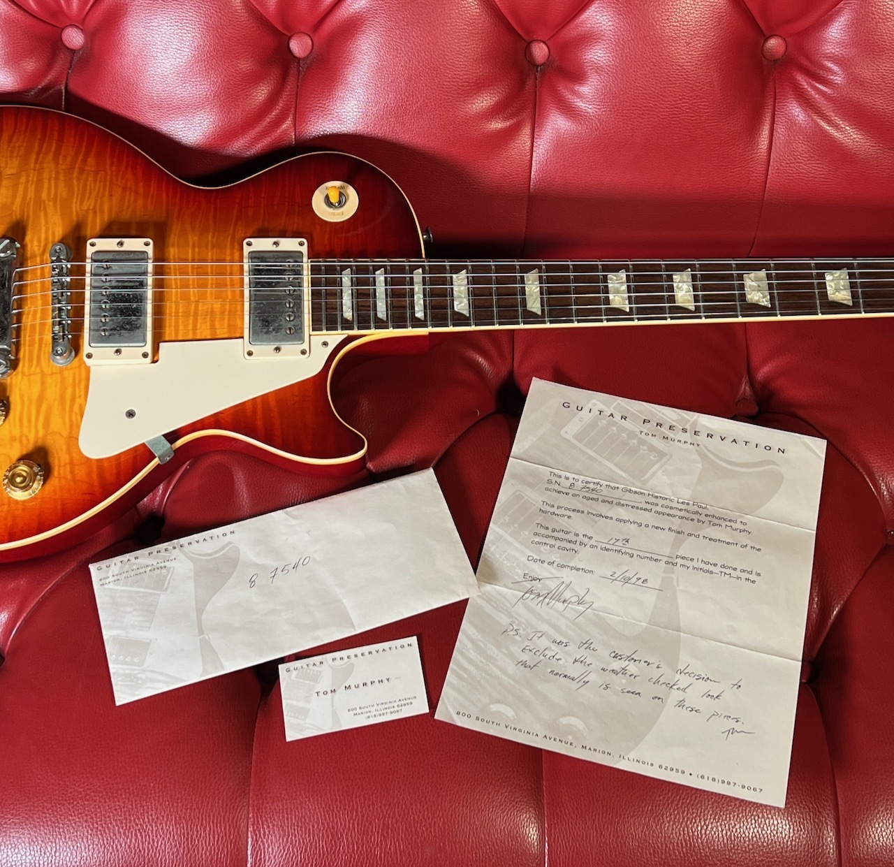 Gibson Custom Shop Historic 58 Les Paul by Tom Murphy of Guitar