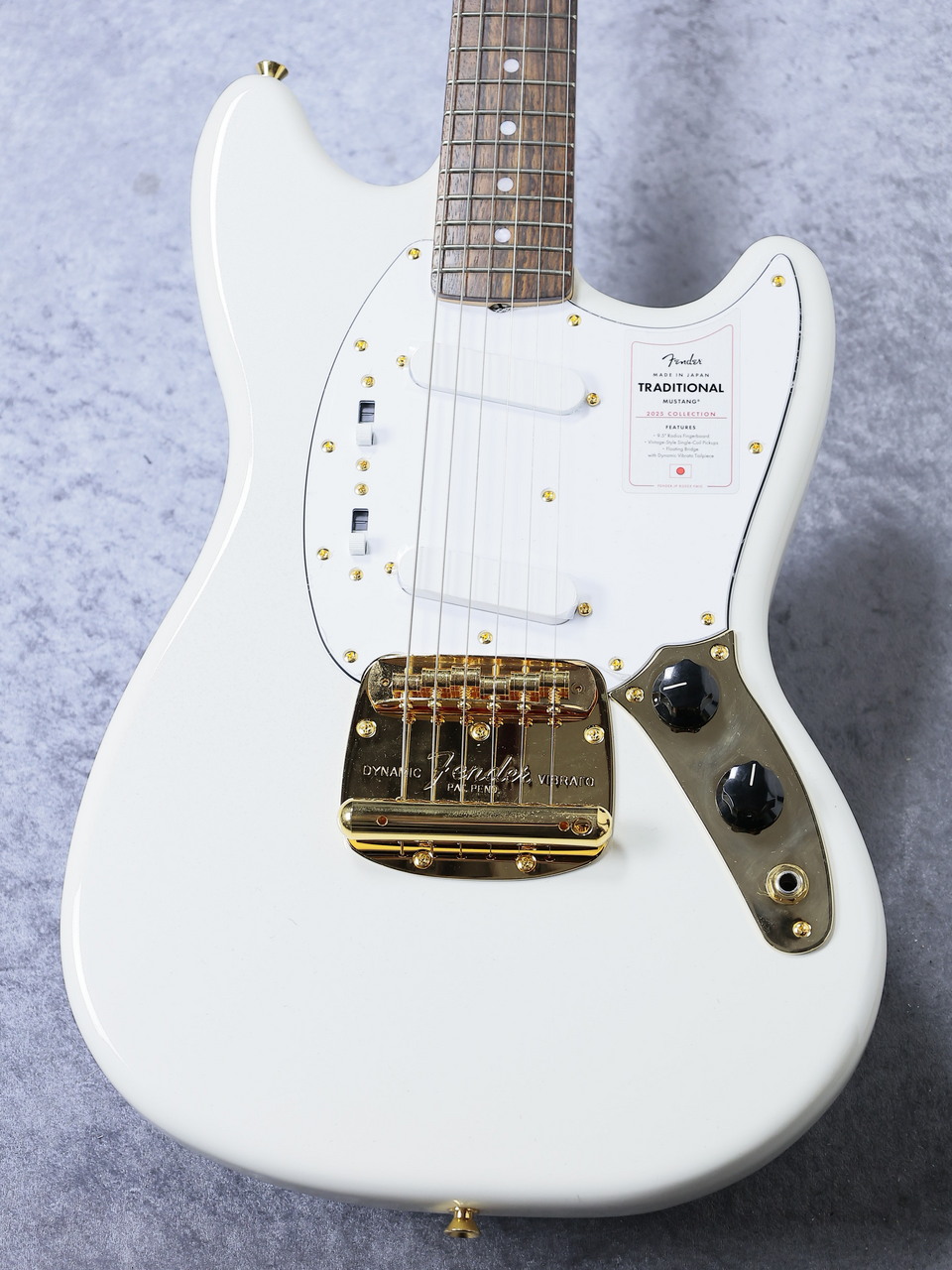 Fender 2025 Collection MIJ Traditional 60s Mustang -White Pearl