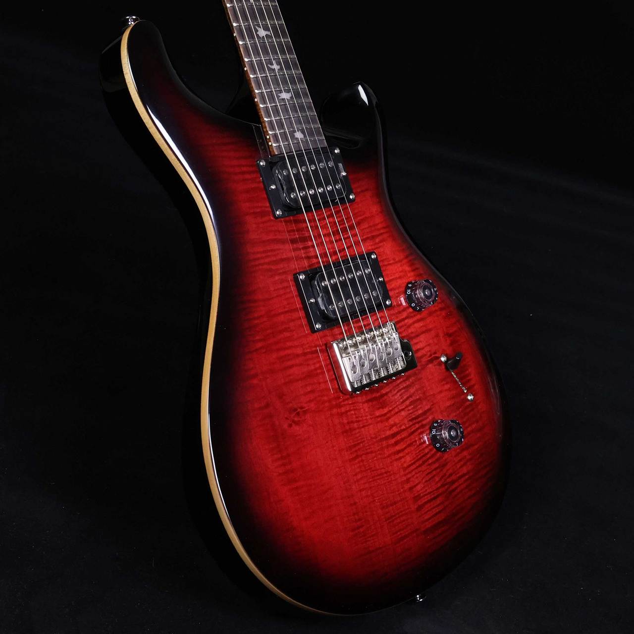 【美品・動作確認】PRS SE Custom24 FireRed Burst PRS SE Custom 24 Floyd Electric Guitar - Fire Red Burst