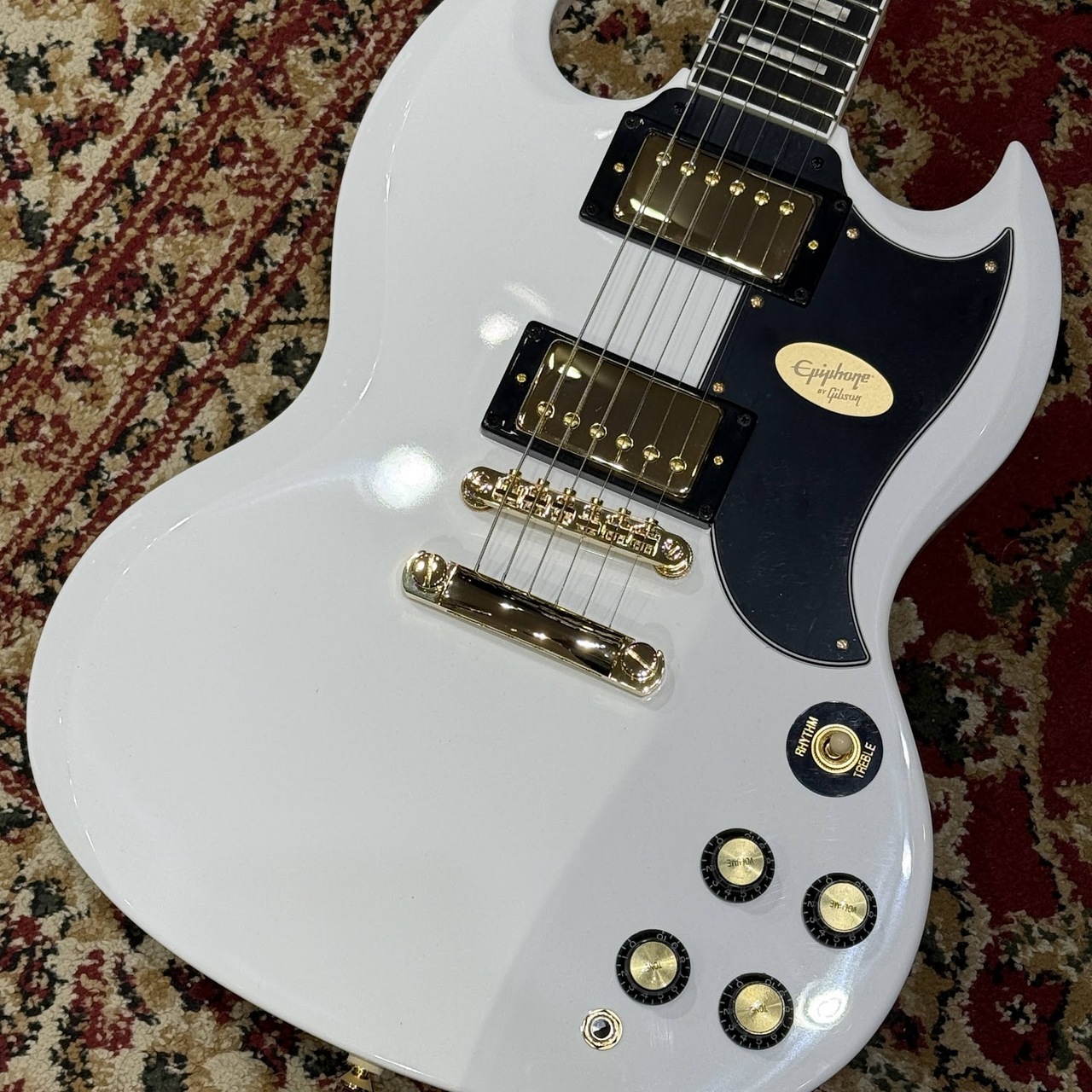 Epiphone SG ホワイト エレキギター　レフティ Epiphone SG Standard Lefty Alpine White エレキギター初心者14