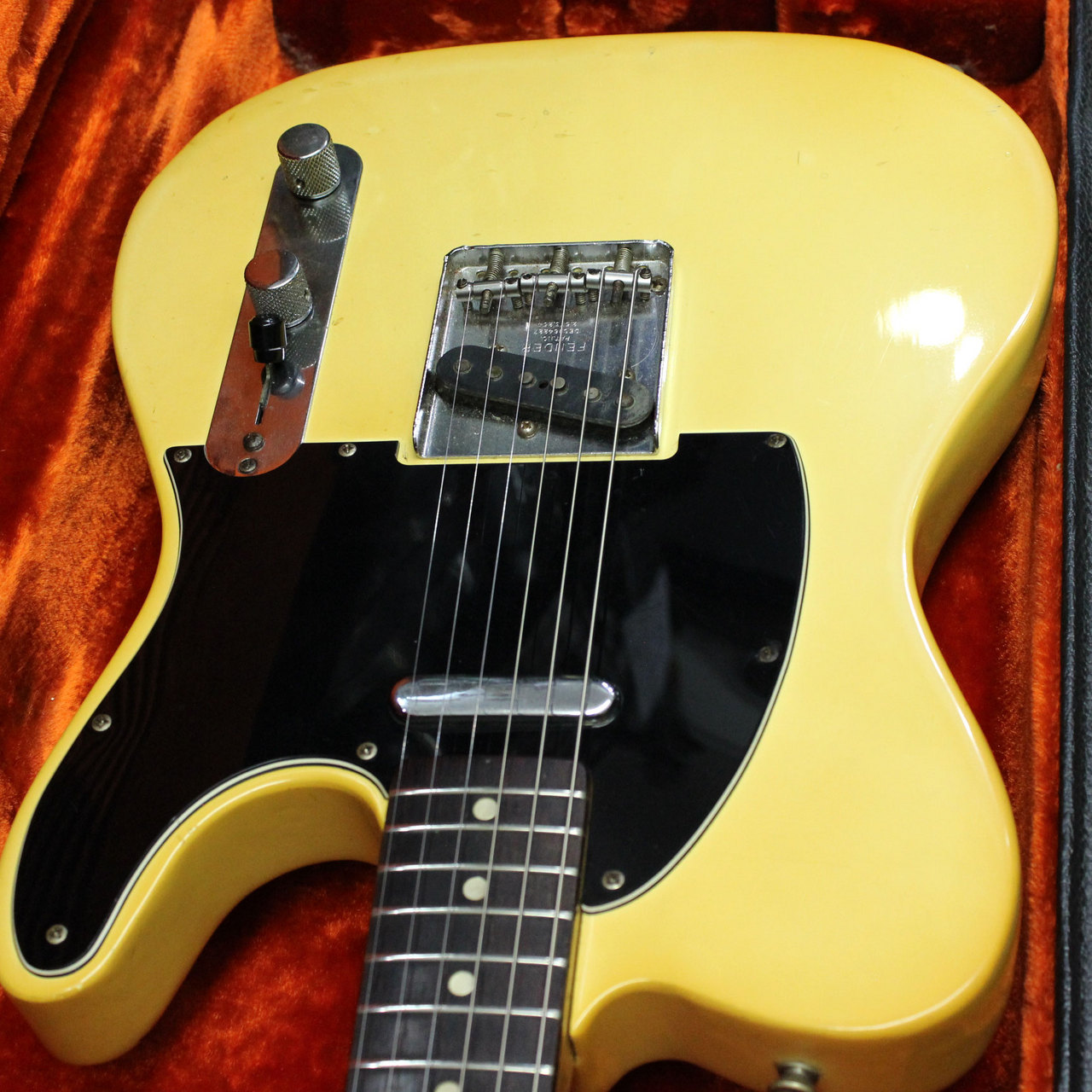 Fender Telecaster 1977년 제작 로즈 지판 펜더 텔레캐스터 올림픽 화이트입니다 사진 9