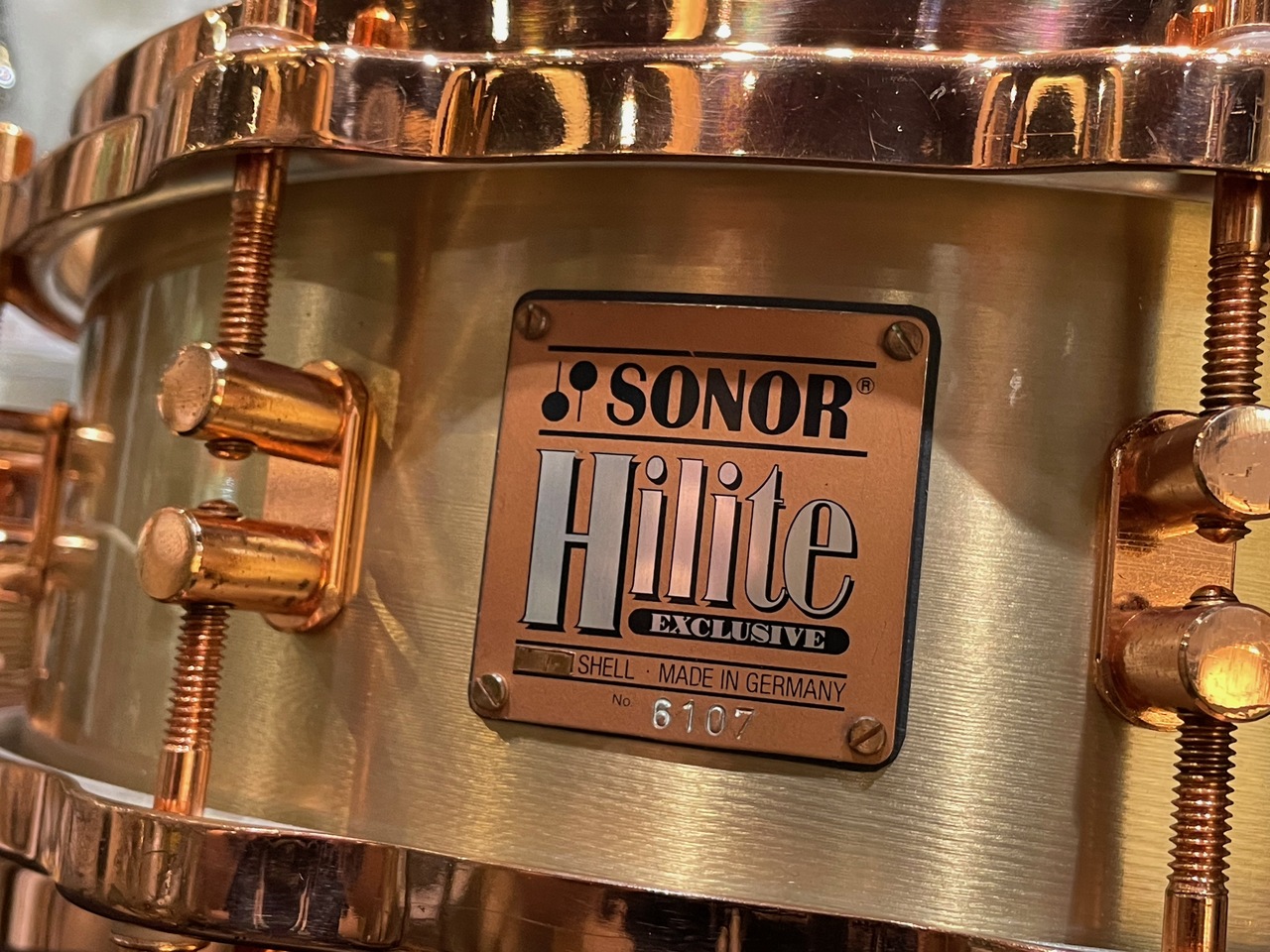 超レア　サイカス　ムルチフロンディス　ベトナム　中国　羽根状ソテツ Sonor 【中古品】 EHD593EX Hilite Exclusive Bell Bronze Snare Drum