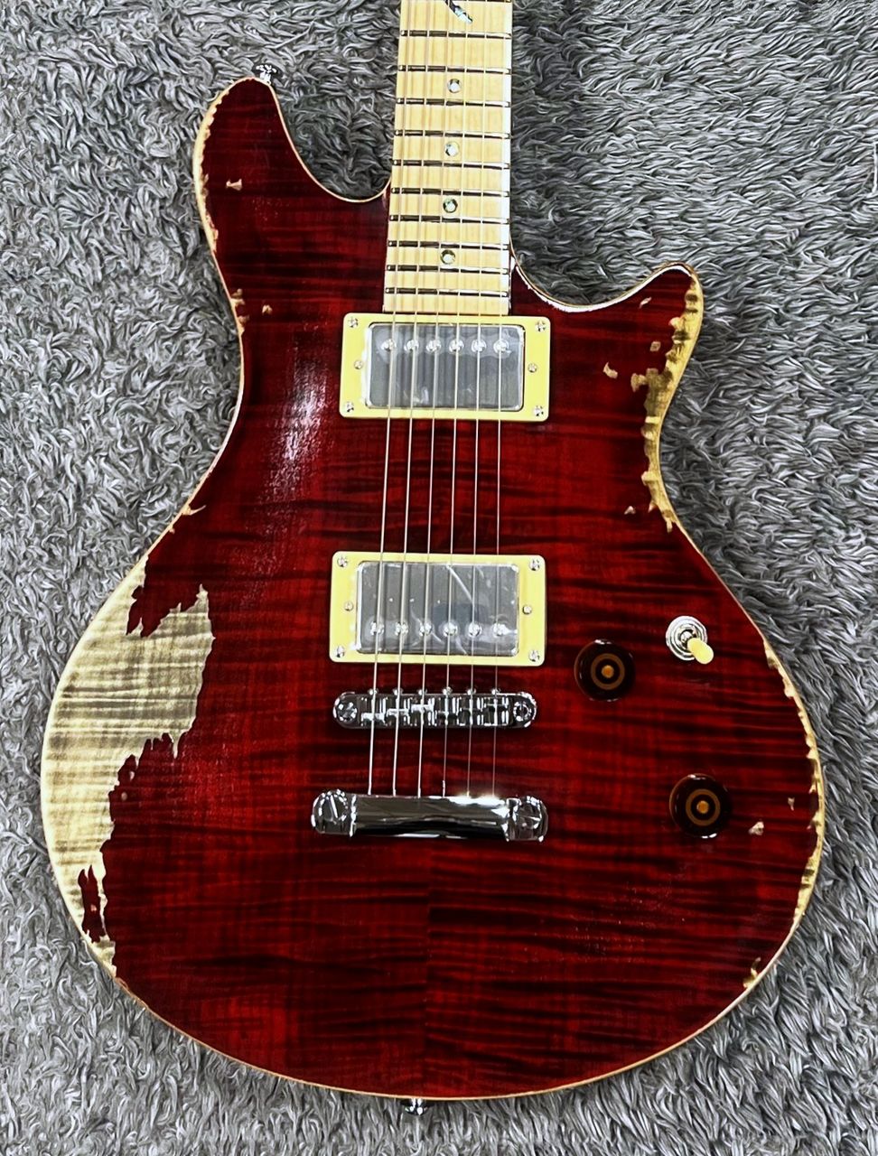 BanG Dream！ POTBELLY FM Rana Distressed See Thru Wine Red