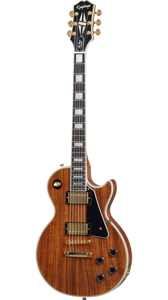 エレキギターEpiphone Les Paul Custom Koa Natural - エレキギター