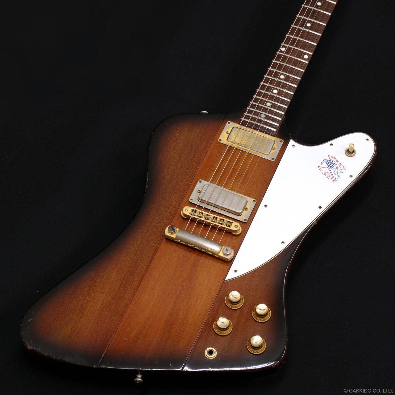 ☆ビンテージ+新機能　東海楽器の海外ブランドGESSION LP Gibson Firebird Bicentennial Edition 1976（ビンテージ/送料無料