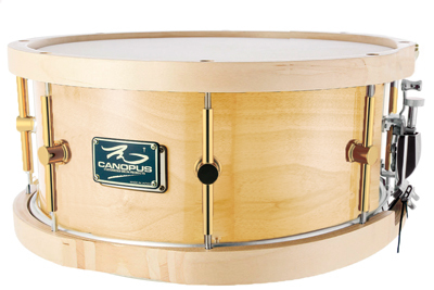 canopus Oil Finished Snare ウッドフープ仕様 14x6.5 Natural