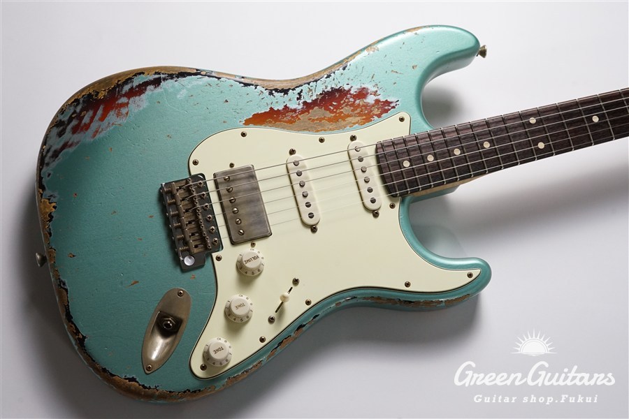 Xotic XSC-2 - Faded Firemist Silver over 3 Tone Burst / Heavy Aged