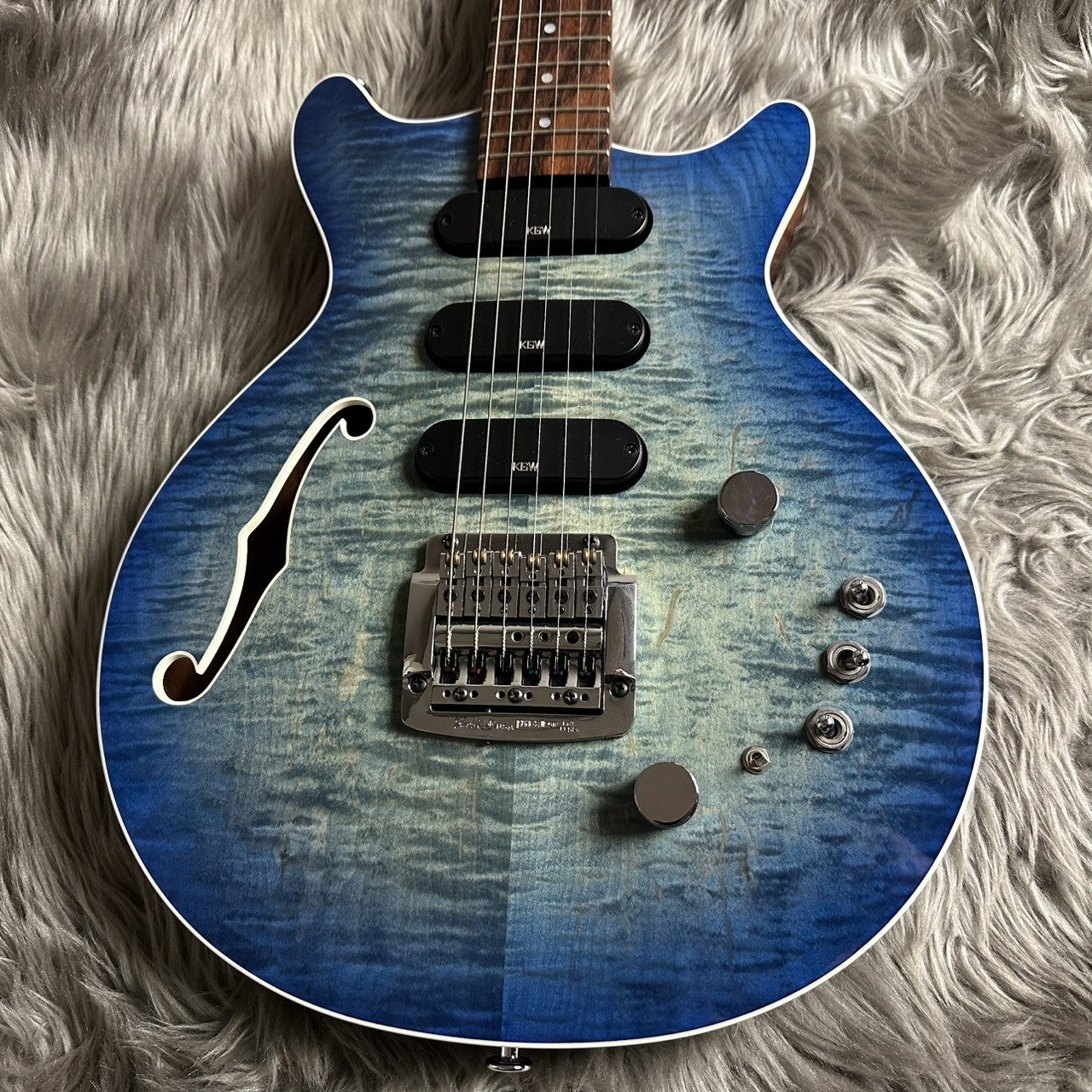 Kz Guitar Works Kz One Semi-Hollow 3S23 -Kahler Blue Burst【現物