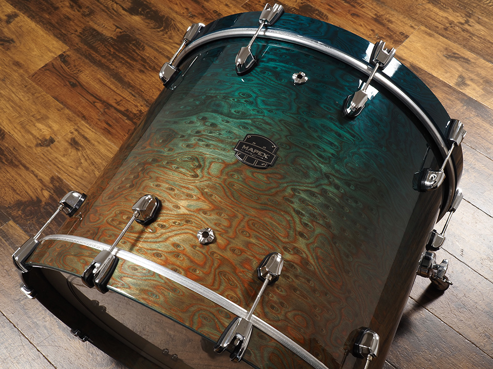 Mapex SATURN EVOLUTION DRUM SET EXOTIC AGEAN FADE BD22'、TT10