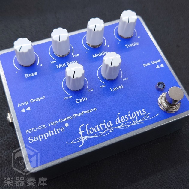 Floatia Designs FETD-02L Sapphire Bass Preamp（中古）【楽器検索 