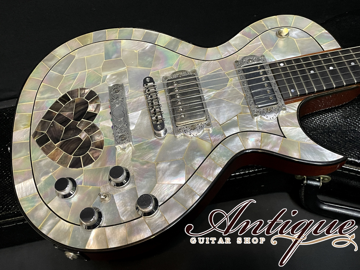 GTZ Duo White Lady 2004 Shell Top w/Vintage PU Built & Engraved by 