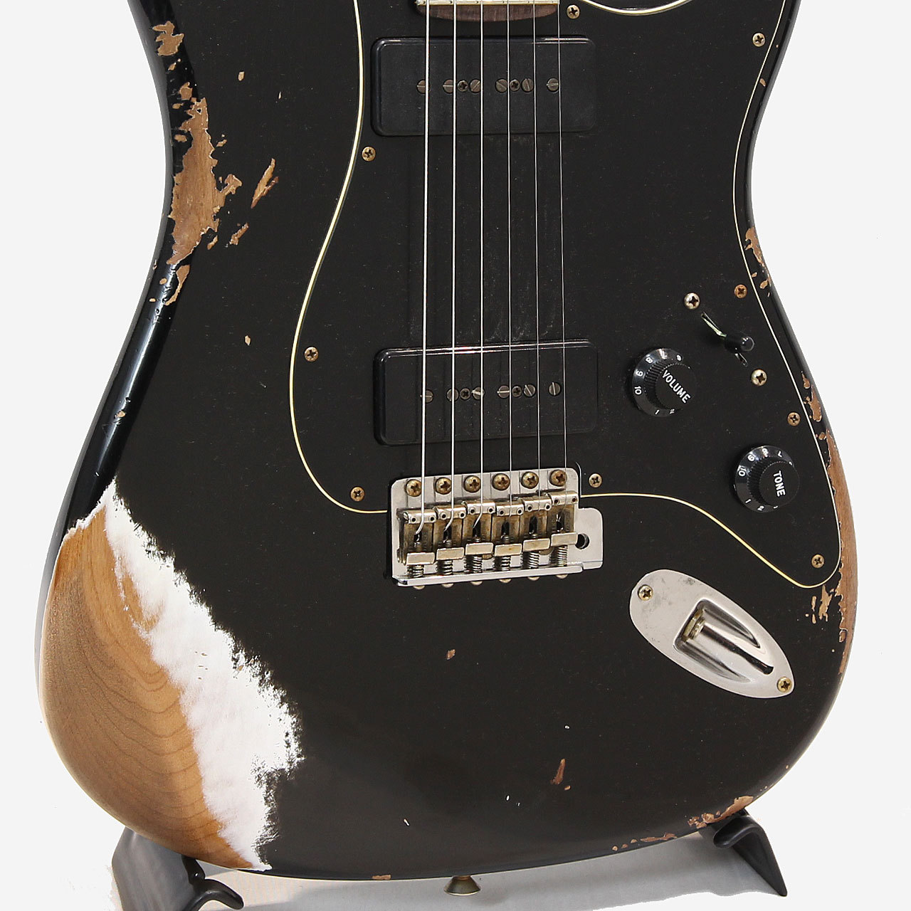 Fender Custom Shop 1960 Dual P90 Stratocaster Heavey Relic Black