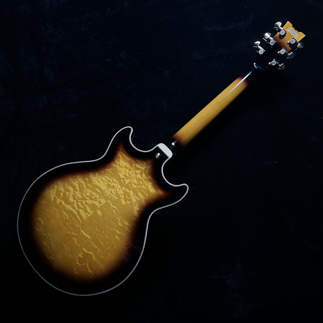 Ibanez AM93QM AYS Antique Yellow Sunburst セミアコ 現物画像（新品