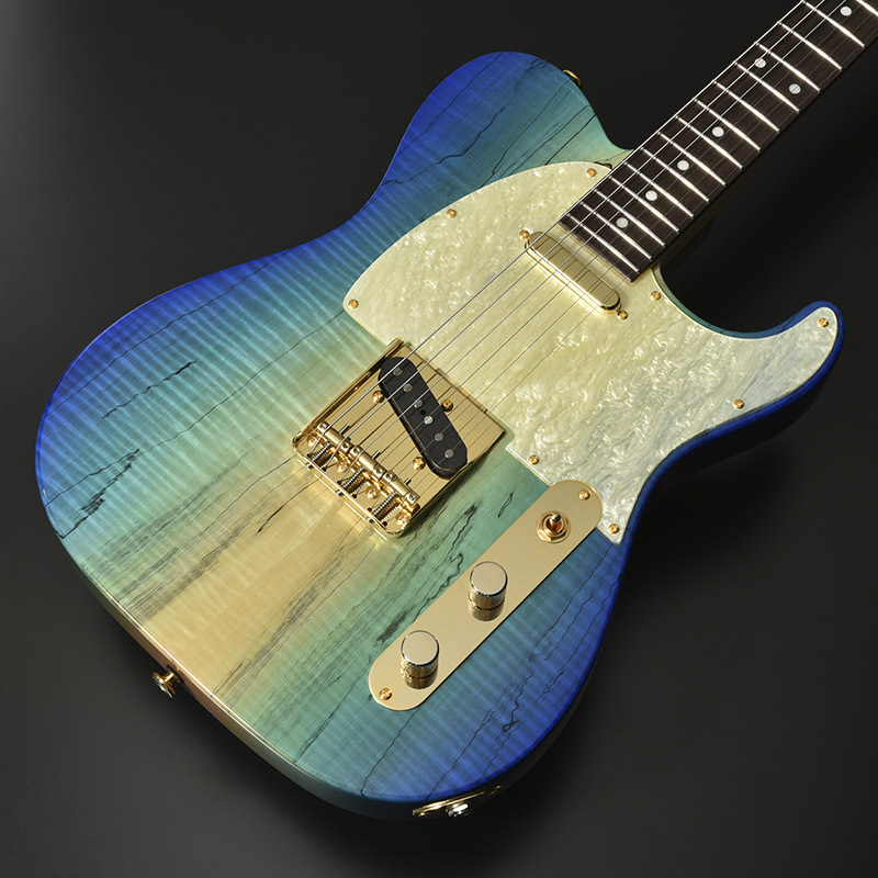 ギター 値下げします momose MT-Spalted Tochi/R G BLU-VGR S/N:22887（新品/送料無料