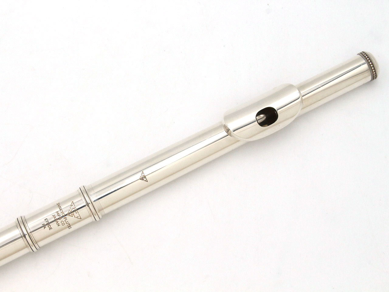 Sankyo 頭部管銀製 フルート ETUDE P.A NEL CC 全タンポ交換済み