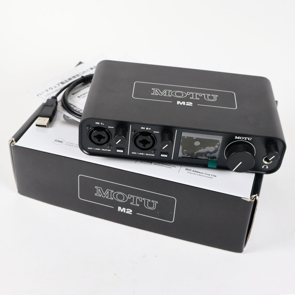 MOTU M2 2-in/2-out USBオーディオインターフェイス MOTU M2 2in2out オーディオインターフェイス マークオブザユニコーン