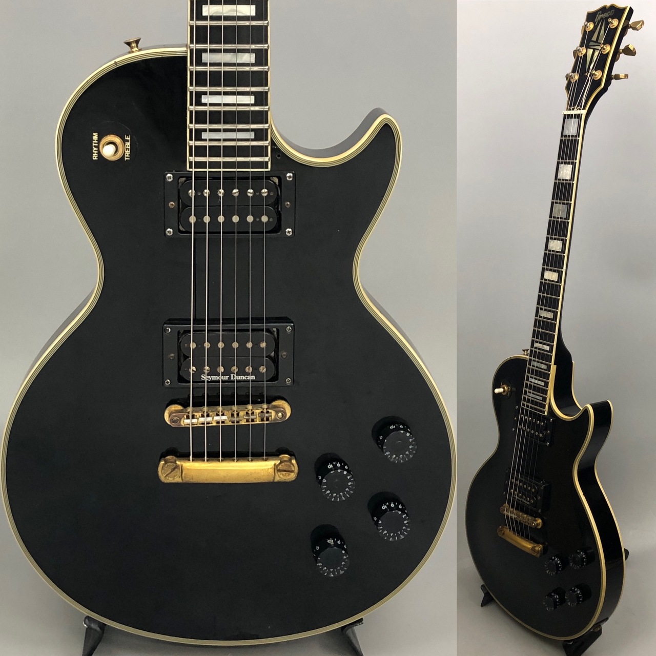 ブランド通販 Greco EGC-550 レスポールカスタム【中古ギター】1990年製 Black ギター