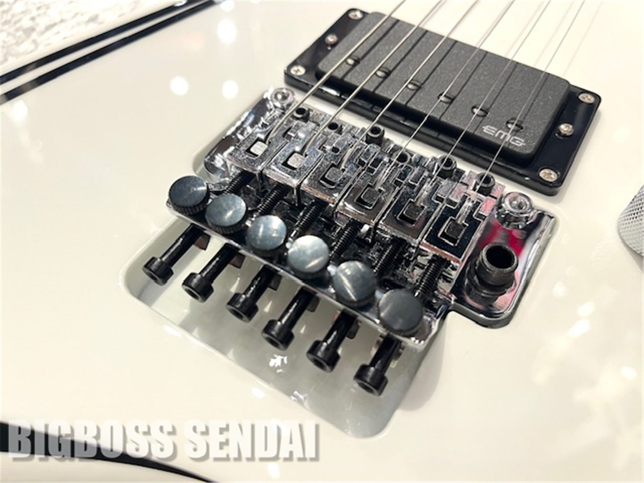 EDWARDS E-ALEXI SCYTHE Alexi Laiho Model #White with Black