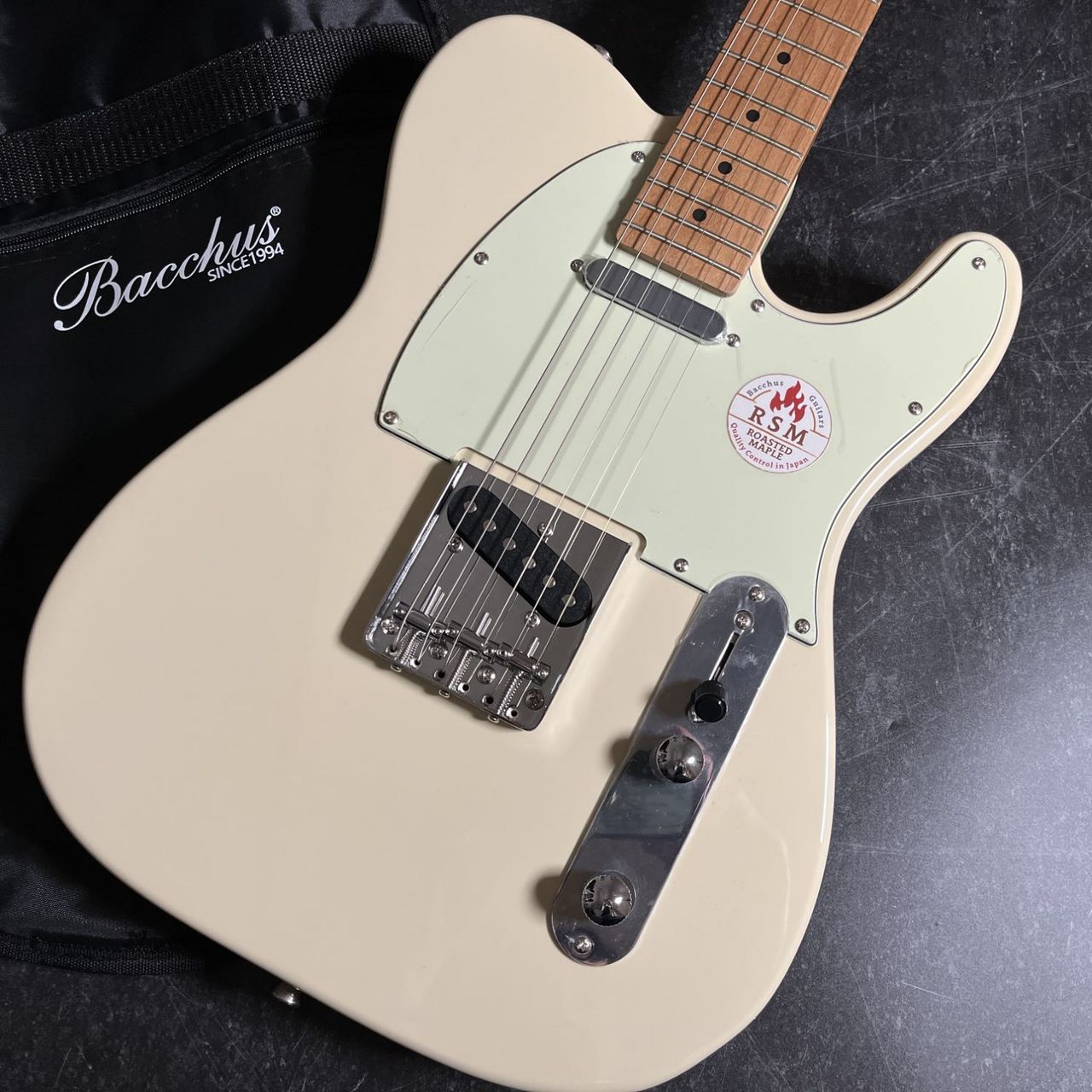 Bacchus テレキャスター ローステッドメイプル Bacchus BTE-1-RSM/M エレキギター初心者14点セット 【充電式
