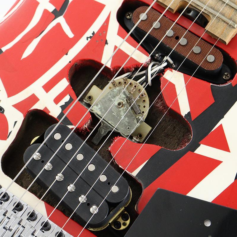 EVH Striped Series Frankenstein Frankie (Red with Black Stripes