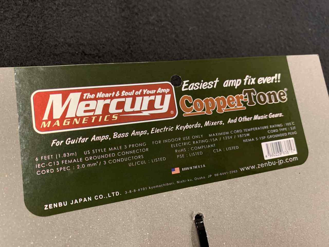 Mercury Magnetics Copper-Tone u003cu003c Audio-Grade AC Power Cord  u003eu003e（新品/送料無料）【楽器検索デジマート】