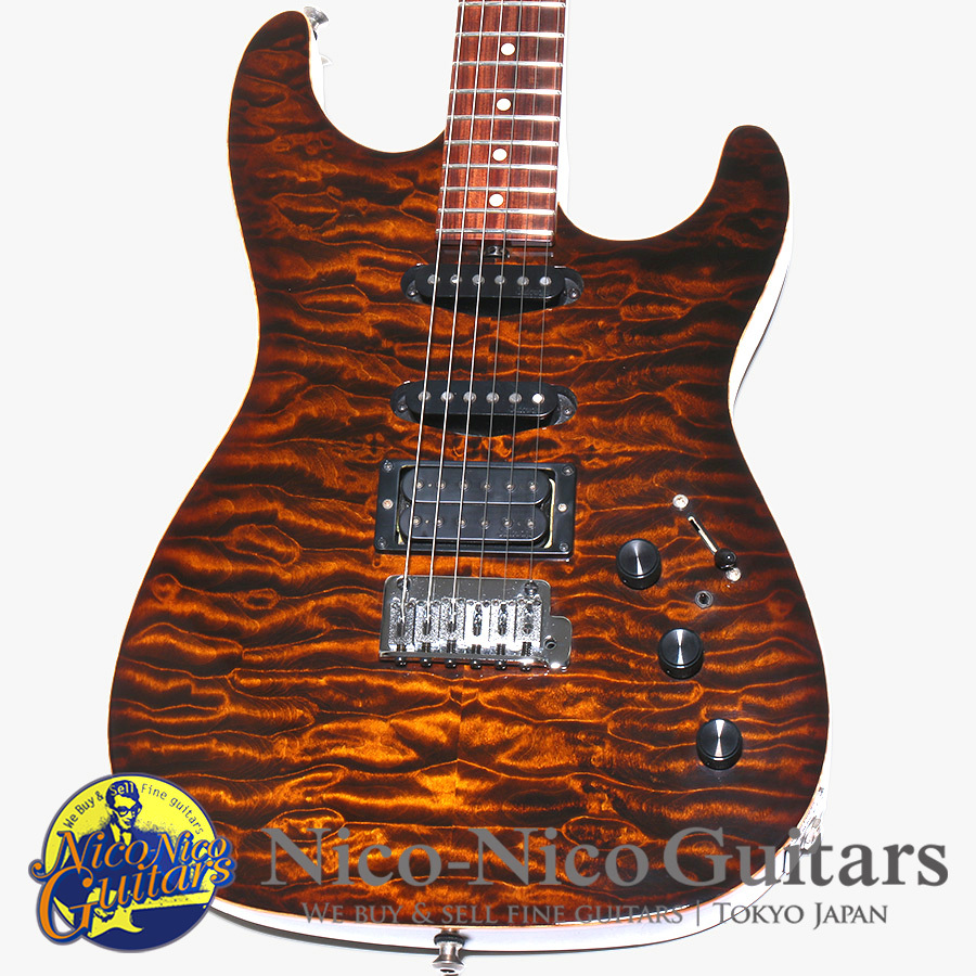 Sadowsky NYC NYC 2003 Standard Style Strat QMT (Tigers Eye)（中古