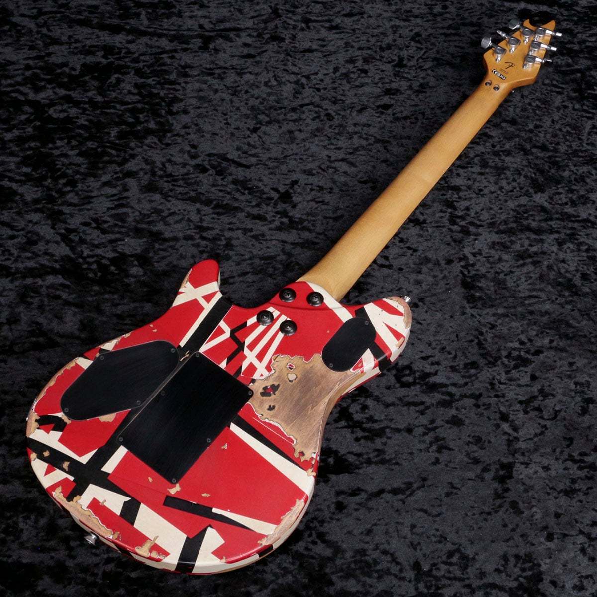 EVH Limited Edition Wolfgang Special Striped Series Ebony FB Red