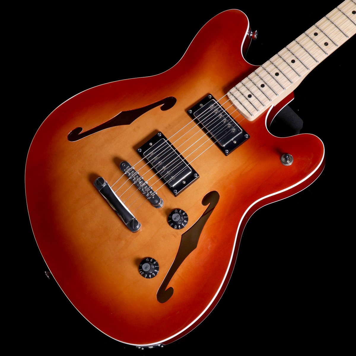 サンバースト スターキャスター Squier by Fender Affinity Series Starcaster Deluxe Sienna