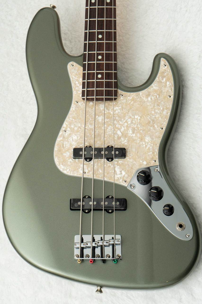 Fender FSR Made in Japan Hybrid II Jazz Bass Jasper Olive Metallic
