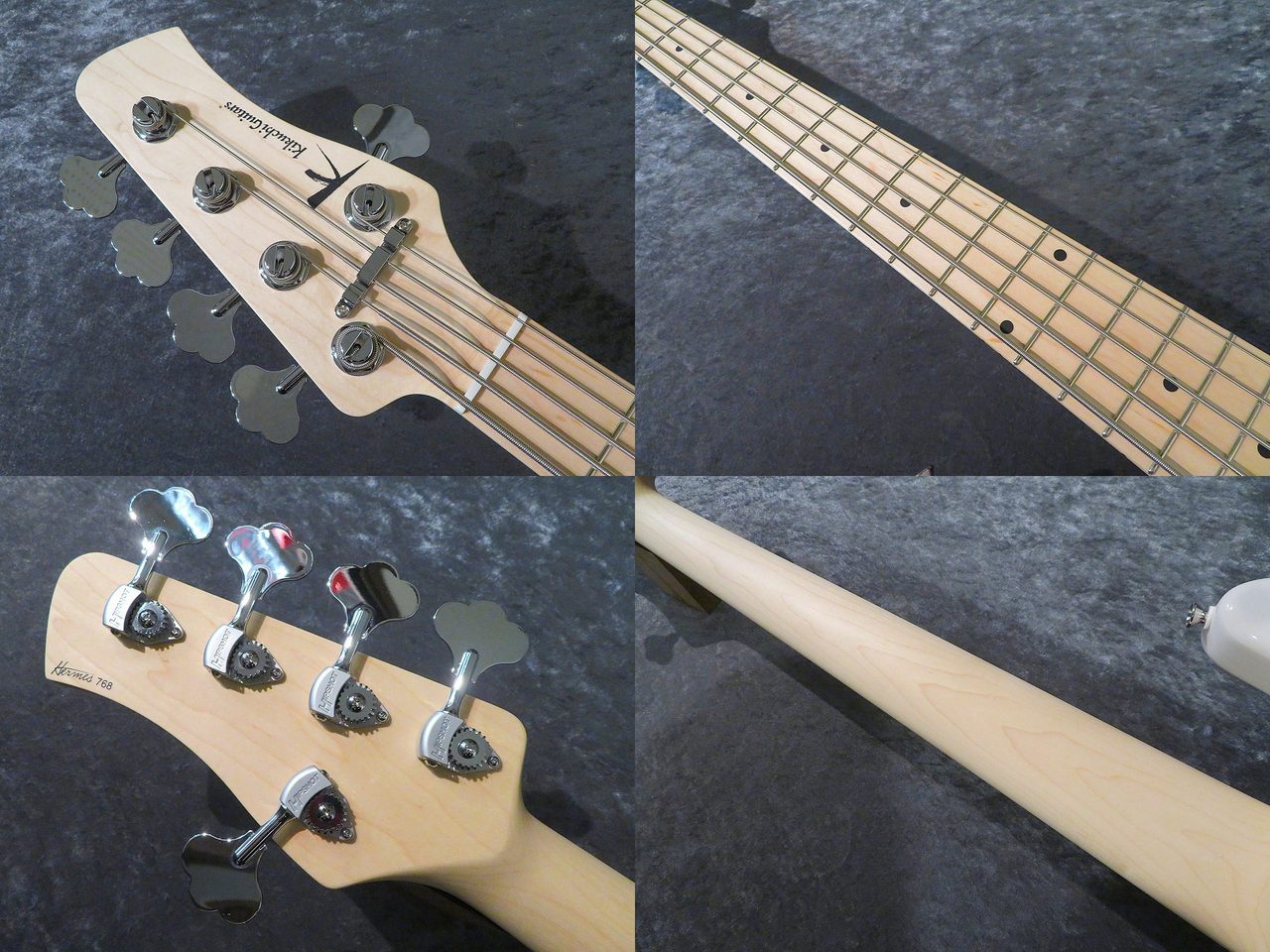 Kikuchi Guitars 【圧倒的な品格】Hermes Series MV5 -Trans White