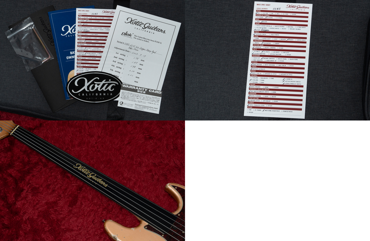 Xotic XJ-1T 5st Copper Heavy Aged Alder / R / MH 4.485kg #J-3385