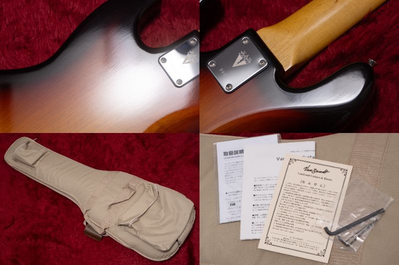 ベース vanzandt JBV-R2V/3TS White Guitars Shop Order】Vanzandt JBV-R2 - Black / Matching