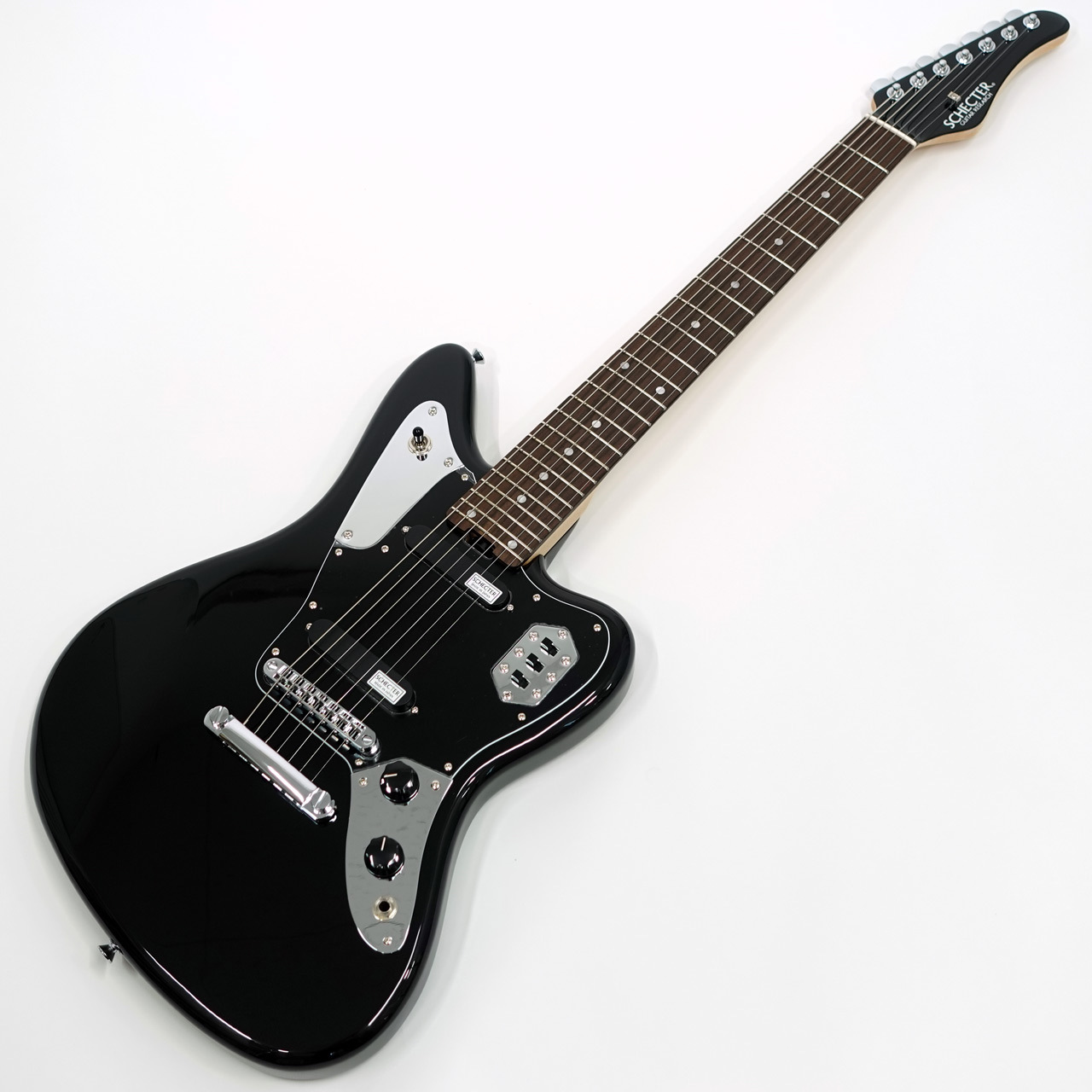 メガネ　Schecter AR-07 7弦 ジャガータイプ 美品 SCHECTER AR-07 / BLK / R（新品/送料無料）【楽器検索デジマート】
