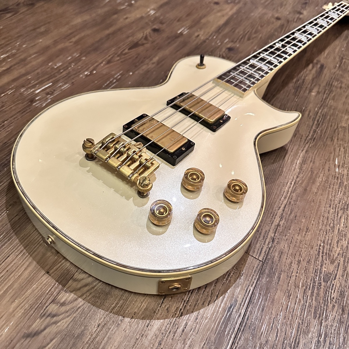 Greco LGB-90 LP Custom Bass Pearl White 2002年製 レスポール ベース