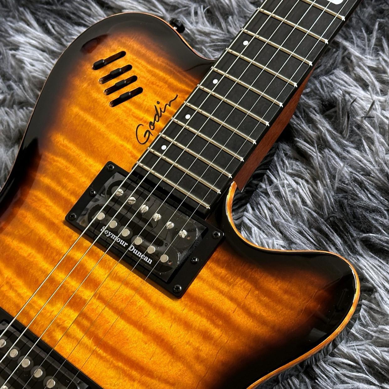 Godin LGXT Cognac Burst Flame AA 【特価】（新品特価/送料無料
