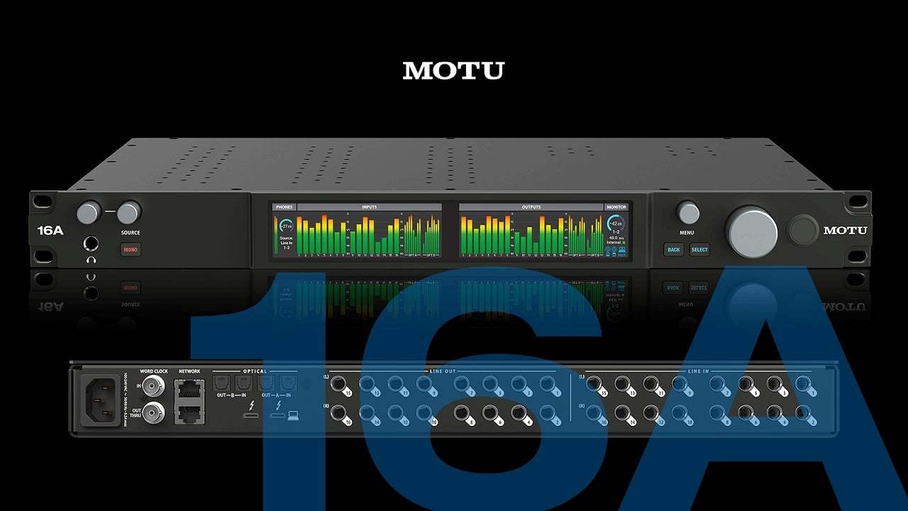 MOTU 16A (第二世代) オーディオインターフェース 兼デジタル