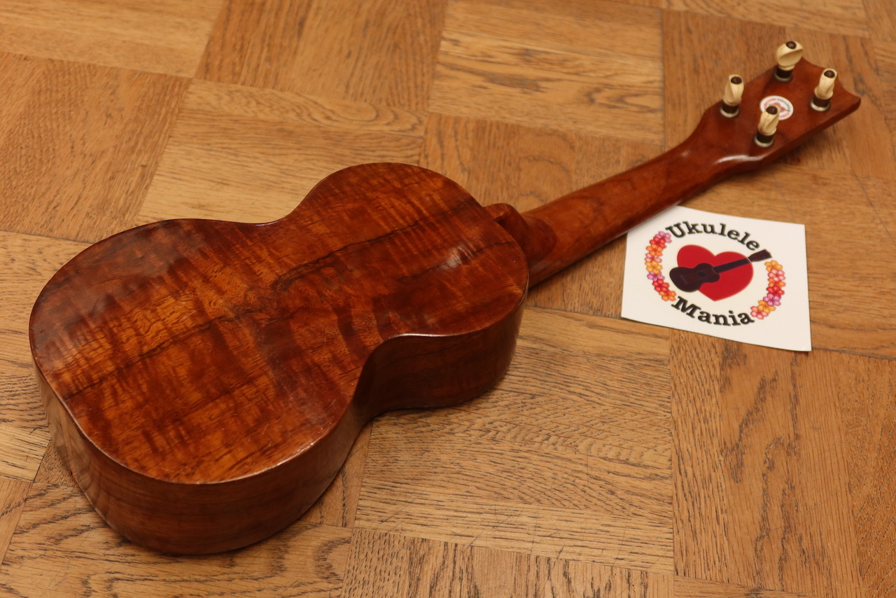 Kumalae 1920's Vintage Style 3 Curly Koa Soprano with Rope