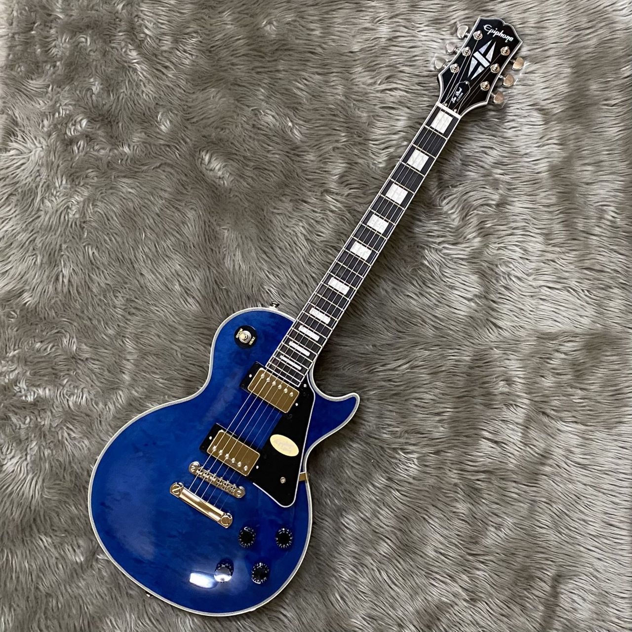 ギター Epiphone LesPaul Custom Quilt Viper Blue Epiphone Les Paul Custom Quilt Viper Blue (バイパーブルー