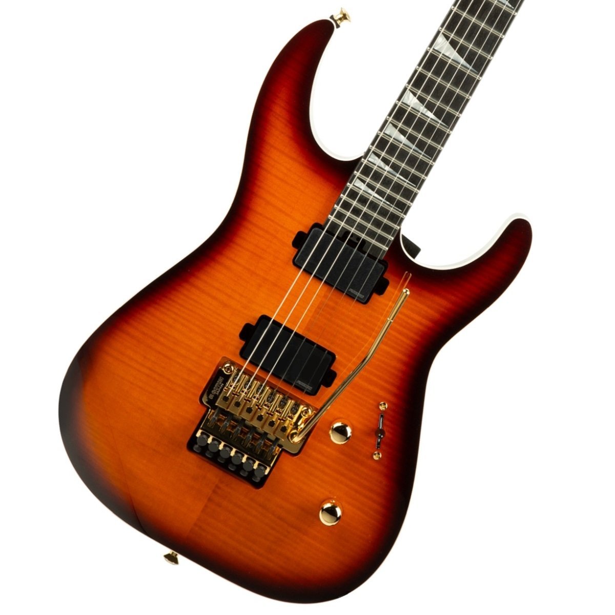 Jackson MJ Series Dinky DK FF Flame Maple Ebony Fingerboard Amber 