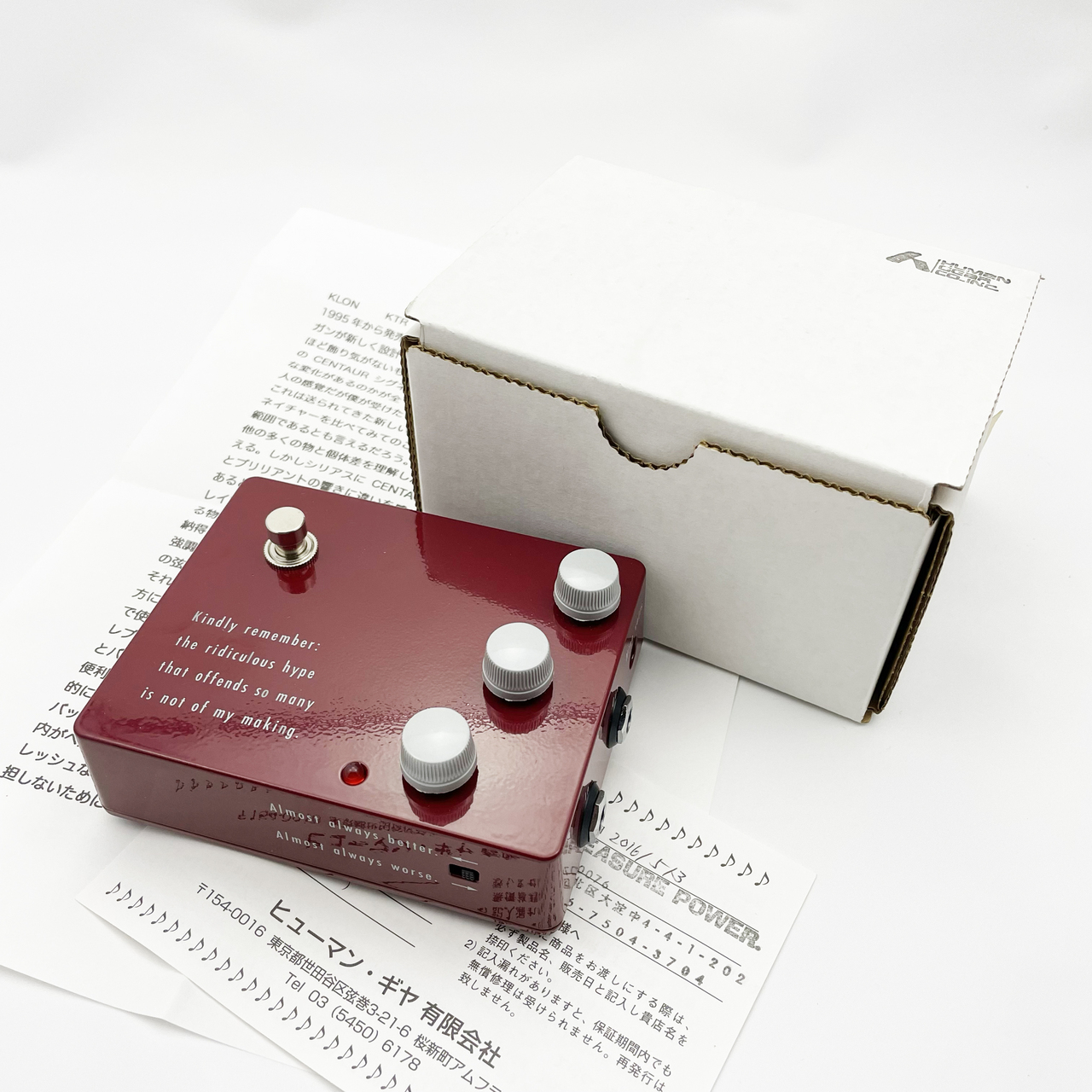 美品】klon KTR/human gear期-