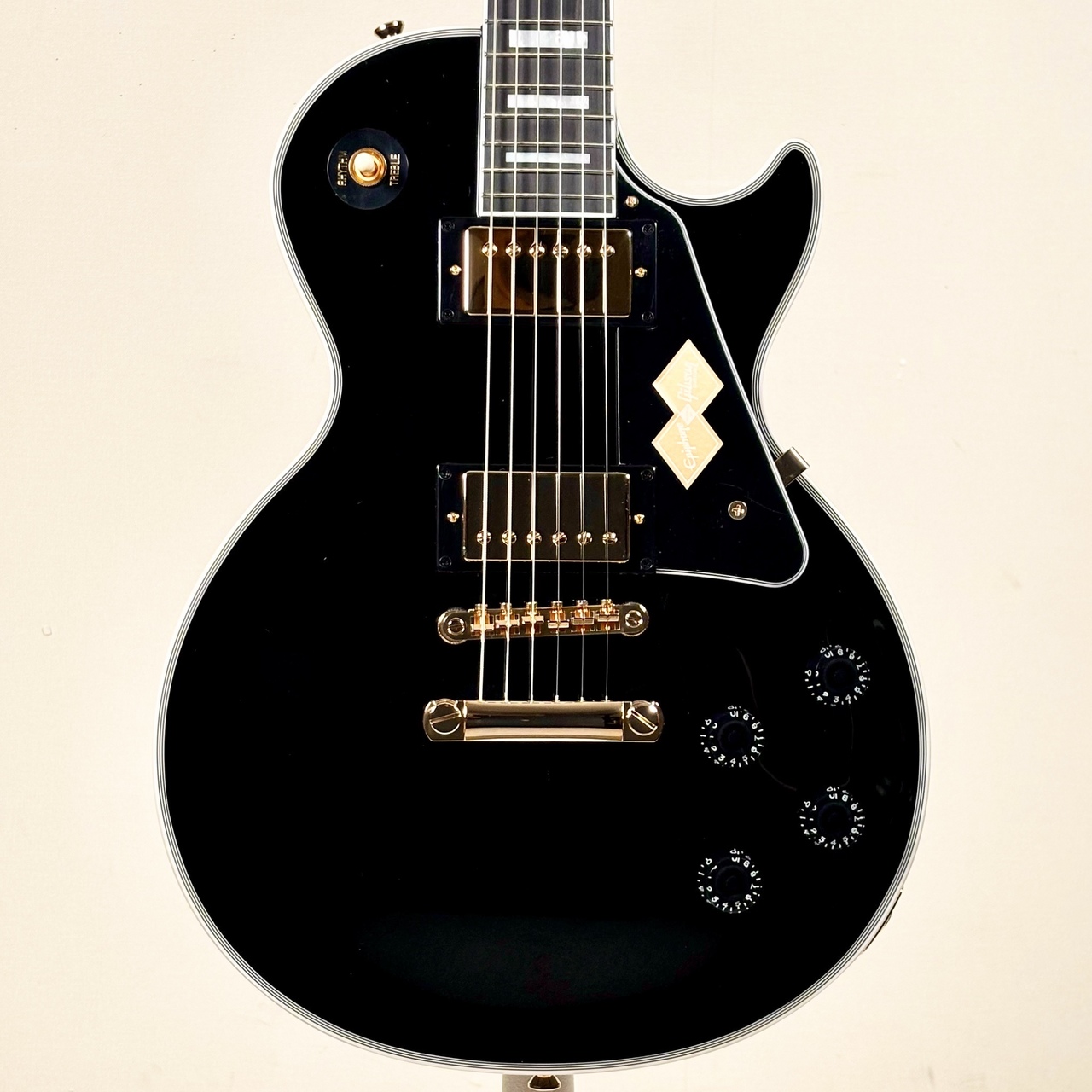 Epiphone Les Paul Custom 現行モデル Epiphone Les Paul Custom - ebony Single cut electric guitar