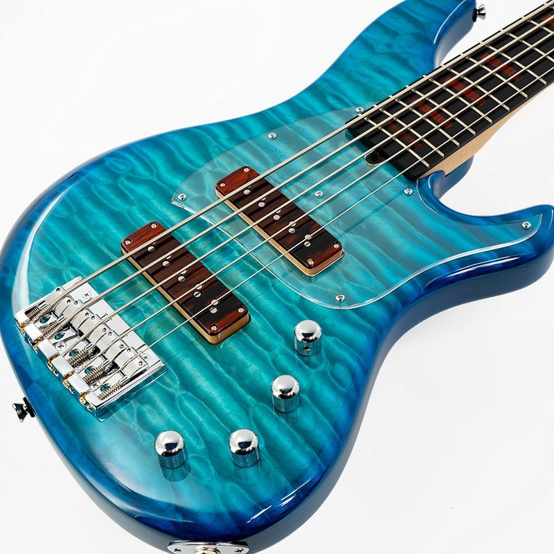 Sago Ove5 Custom Master Grade Quilted Maple Top (See Thru Blue  Burst)（新品）【楽器検索デジマート】