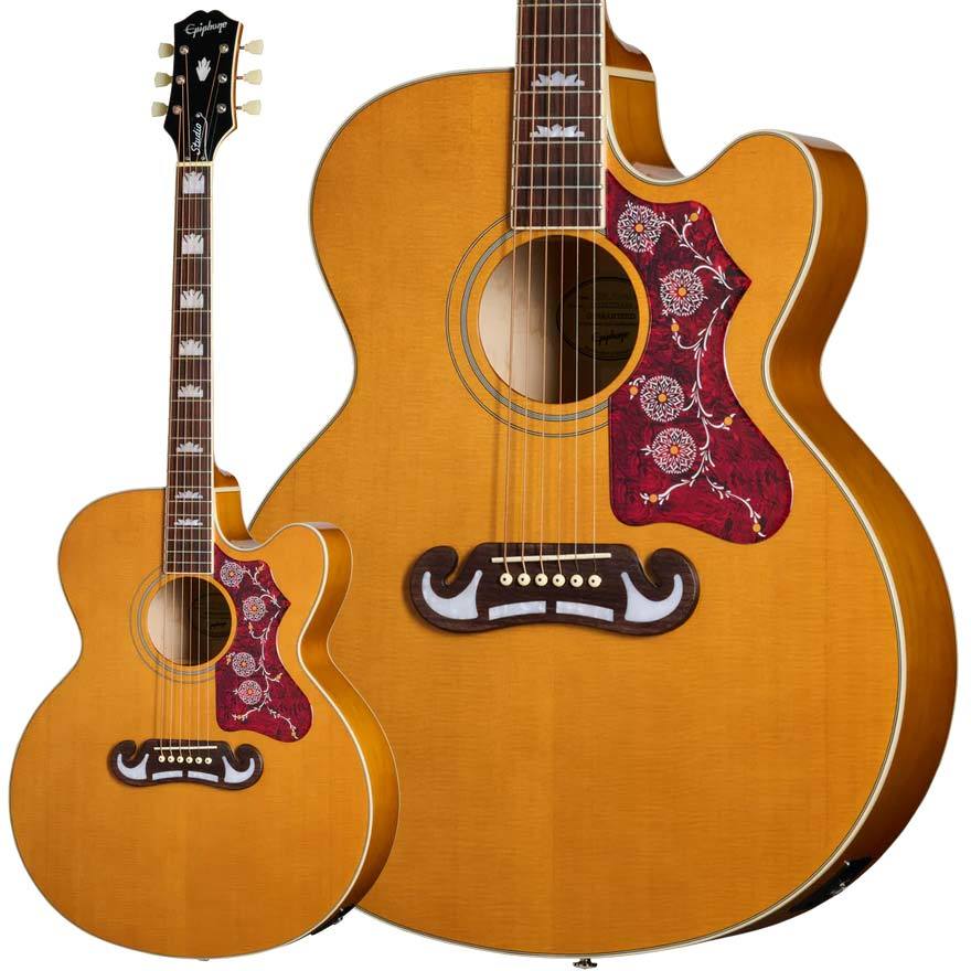 Epiphone J-200 Studio EC Natural アコースティックギター エレアコ