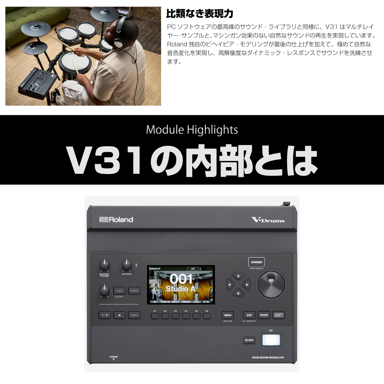 Roland TD316 [TAMAツインペダルセット+PM-100]【大決算セール